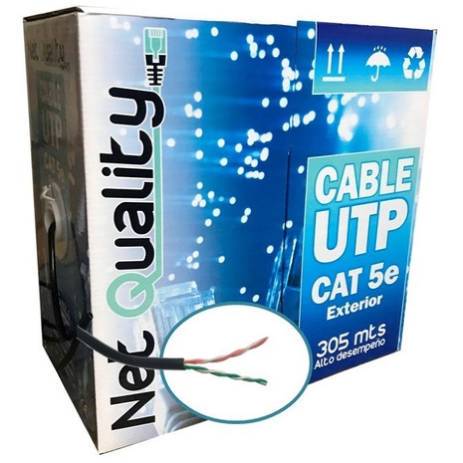 Bobina de Cable UTP Cat 5e 305 Mts 2 Pares