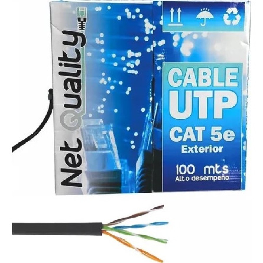 Bobina de Cable UTP Cat 5e 100 mts 4 Pares