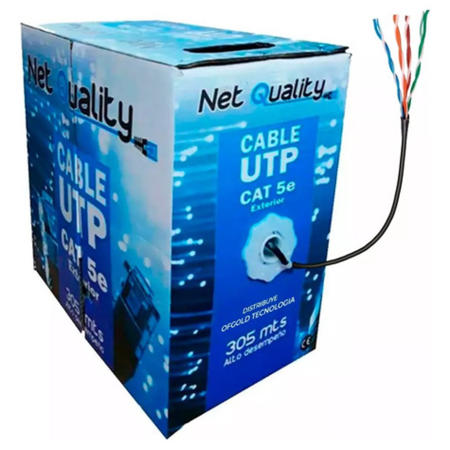 Bobina de Cable UTP Cat 5e 305 Mts 4 Pares