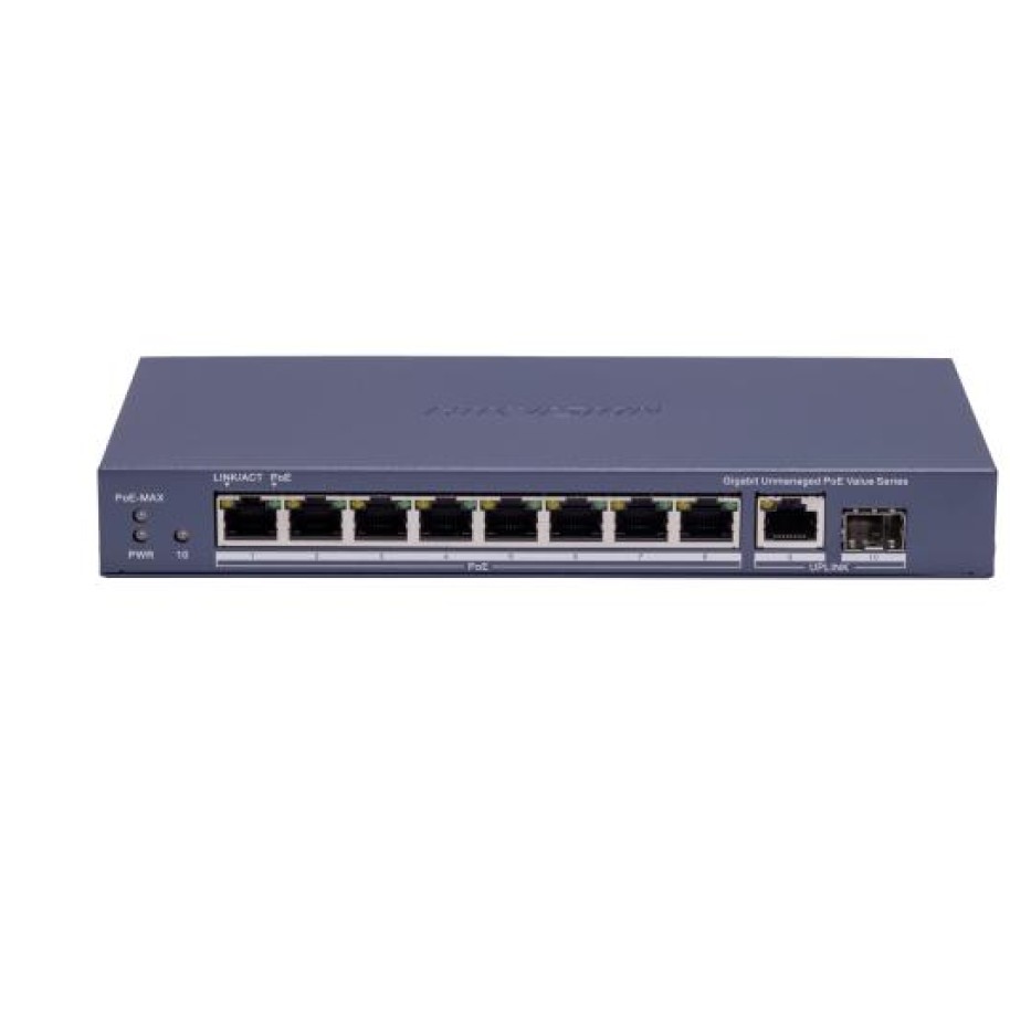 Switch POE Gigabit, 8+1 Puertos
